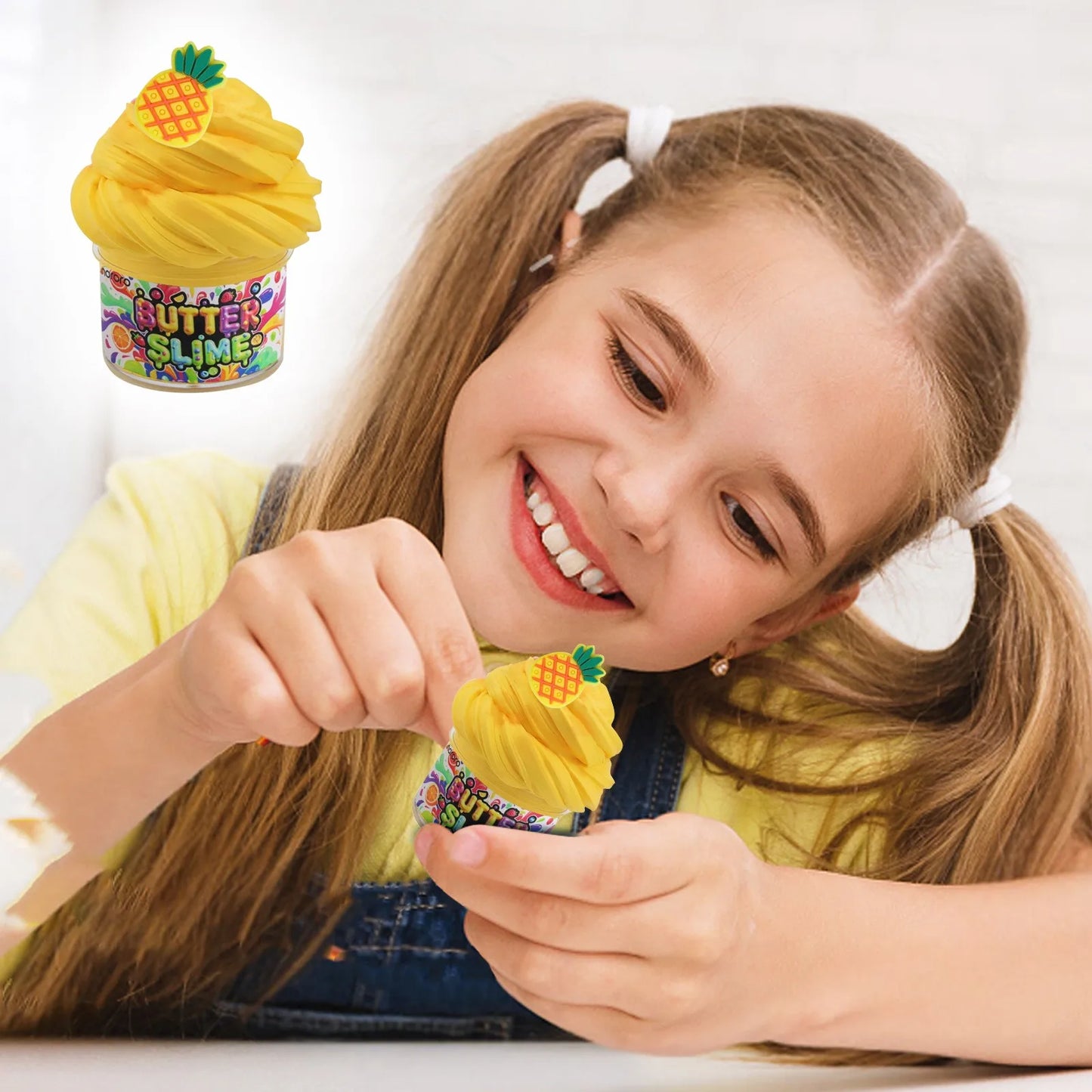 Crystal-Clear Star Slushie Slime Kit - ASMR Sensory Toy for Kids/Adults, Non-Toxic DIY Creative Play & Stress Relief with Glitte