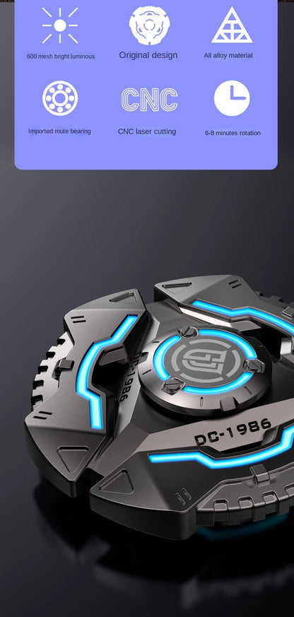 Fidget Spinner Metal Alloy Luminous Fingertip Gyro Anti anxiety EDC Spinning Top Tip Relieve Stress Relief Toys for Adults Kids