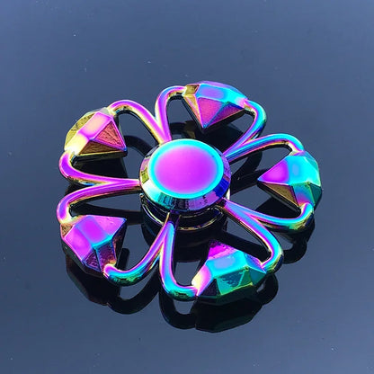 A Rainbow Fidget Metal Spinner Colorful Finger Spinners High Speed Hand Spinners Fidget Toys for Stress Anxiety Relief for Adults