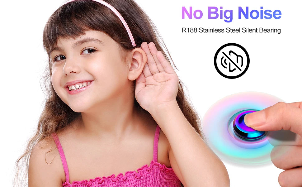 Metal Fidget Spinner Toys,EDC Hand Spinner Anti Stress Relief Toys,Antistress Anxiety Fidgeting Toy for Adult Kids Autism ADHD