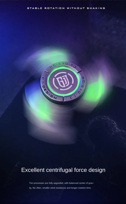 Fidget Spinner Metal Alloy Luminous Fingertip Gyro Anti anxiety EDC Spinning Top Tip Relieve Stress Relief Toys for Adults Kids