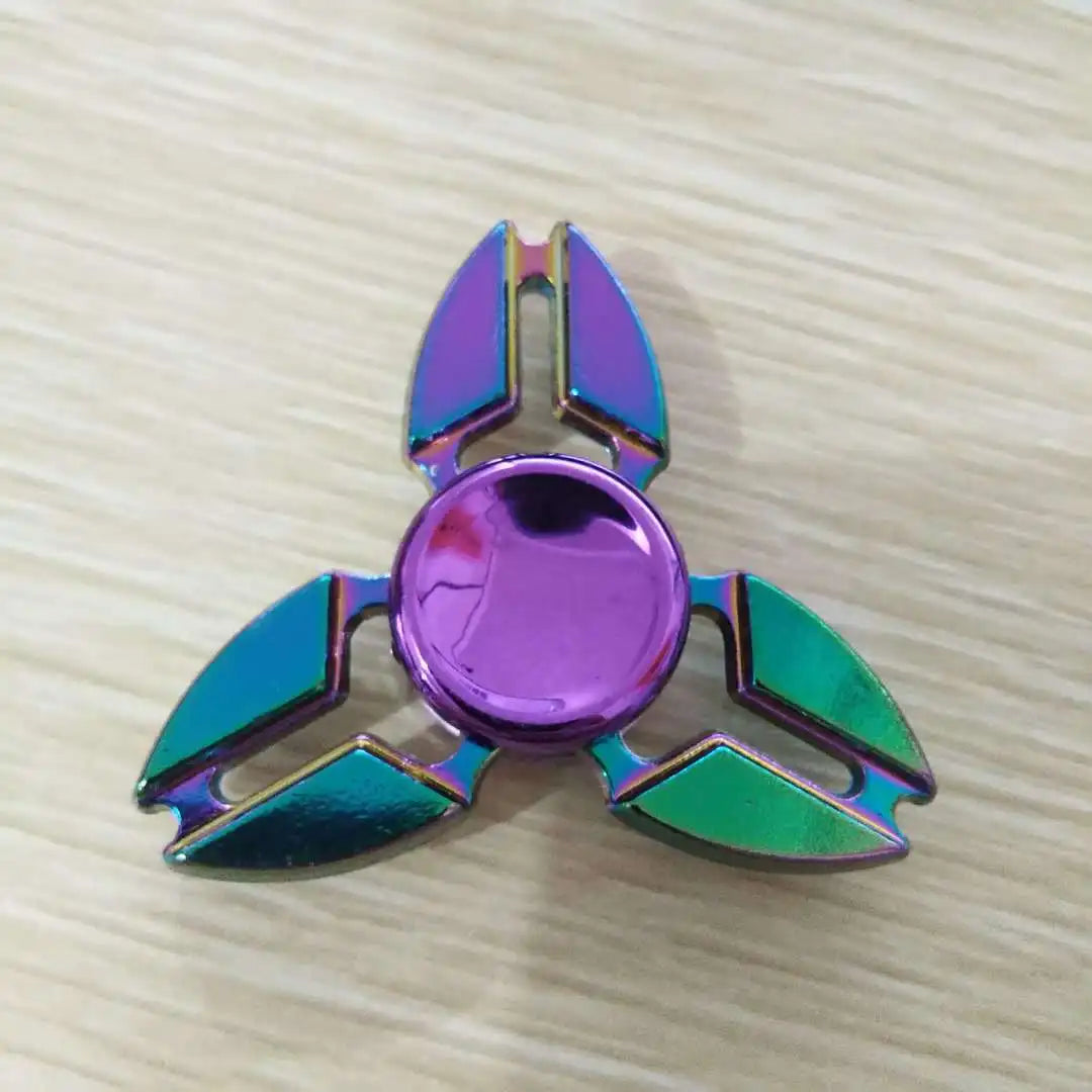 A Rainbow Fidget Metal Spinner Colorful Finger Spinners High Speed Hand Spinners Fidget Toys for Stress Anxiety Relief for Adults