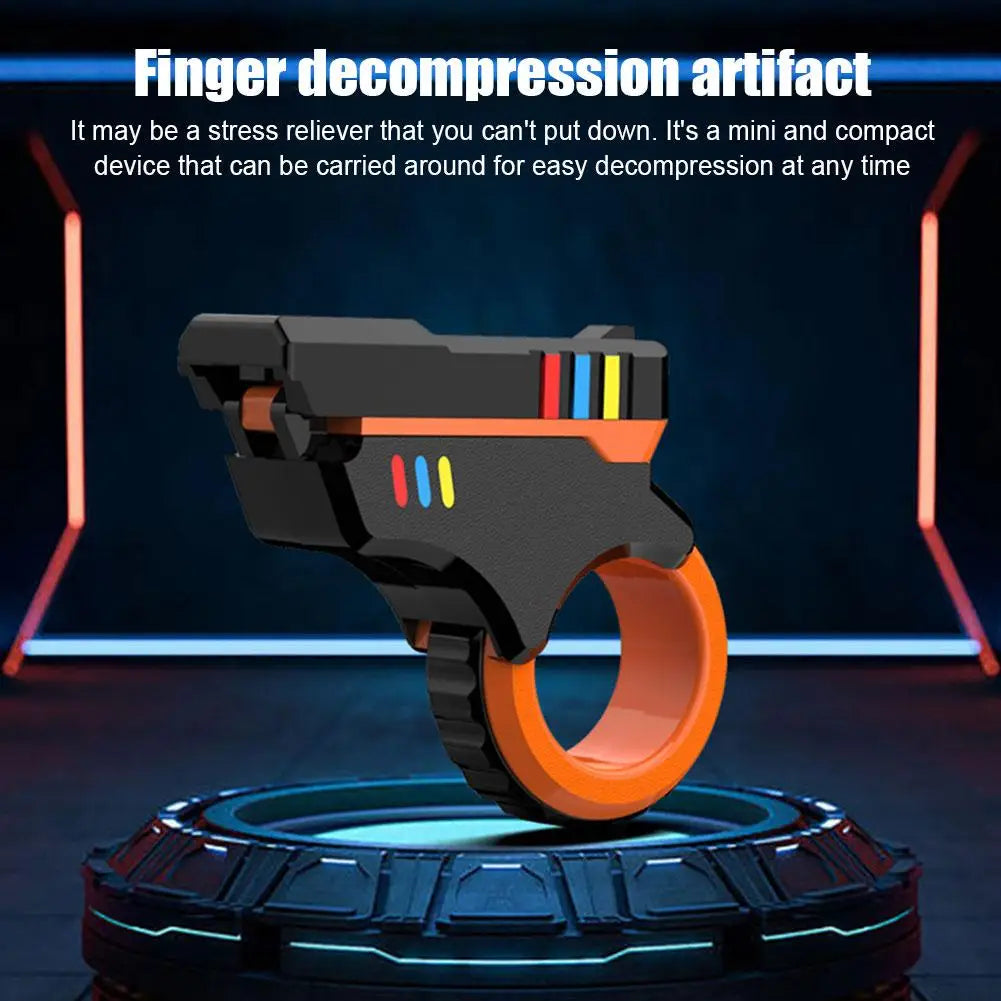 A Rotary Finger Sliders Fidget Toy Office Pressure Relief Slider Ratchet Finger Fidget 3D Printed Fidegt ToysFingertip Textured