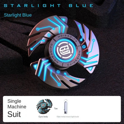 Fidget Spinner Metal Alloy Luminous Fingertip Gyro Anti anxiety EDC Spinning Top Tip Relieve Stress Relief Toys for Adults Kids