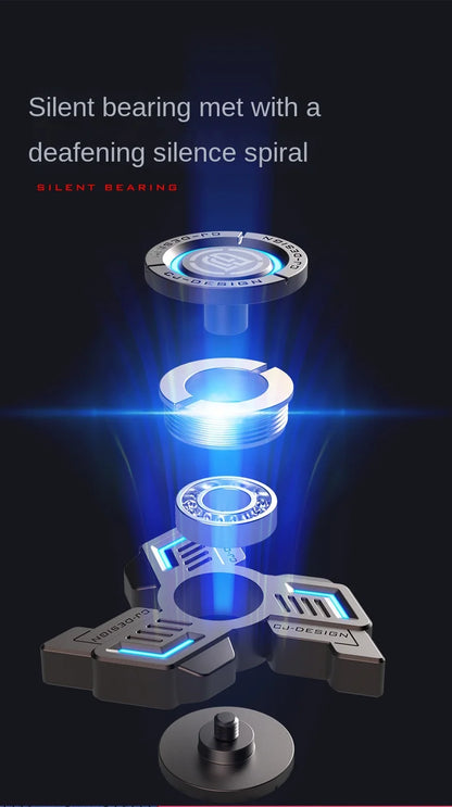 Fidget Spinner Metal Alloy Luminous Fingertip Gyro Anti anxiety EDC Spinning Top Tip Relieve Stress Relief Toys for Adults Kids