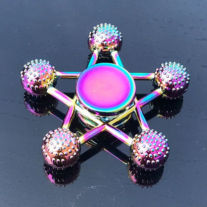 A Rainbow Fidget Metal Spinner Colorful Finger Spinners High Speed Hand Spinners Fidget Toys for Stress Anxiety Relief for Adults