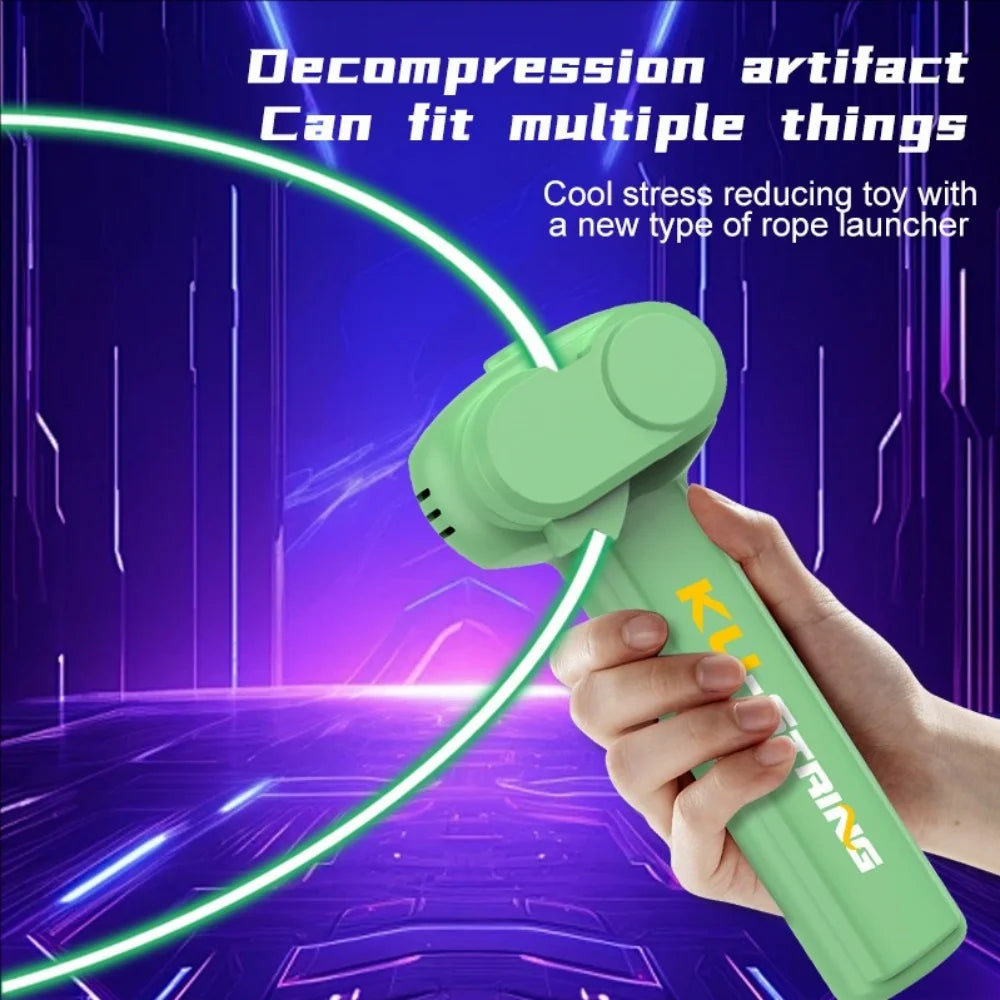 A Glow-in-the-dark fun electric rope thruster children's outdoor new exotic decompression toys Creative toys for cats and pets