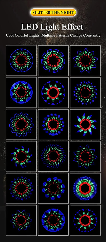 DIY Fidget Top Kit Fingertip Gyros with LED Light DIY Soldering Project Practice Solder Assembly DIY Electronic Kit