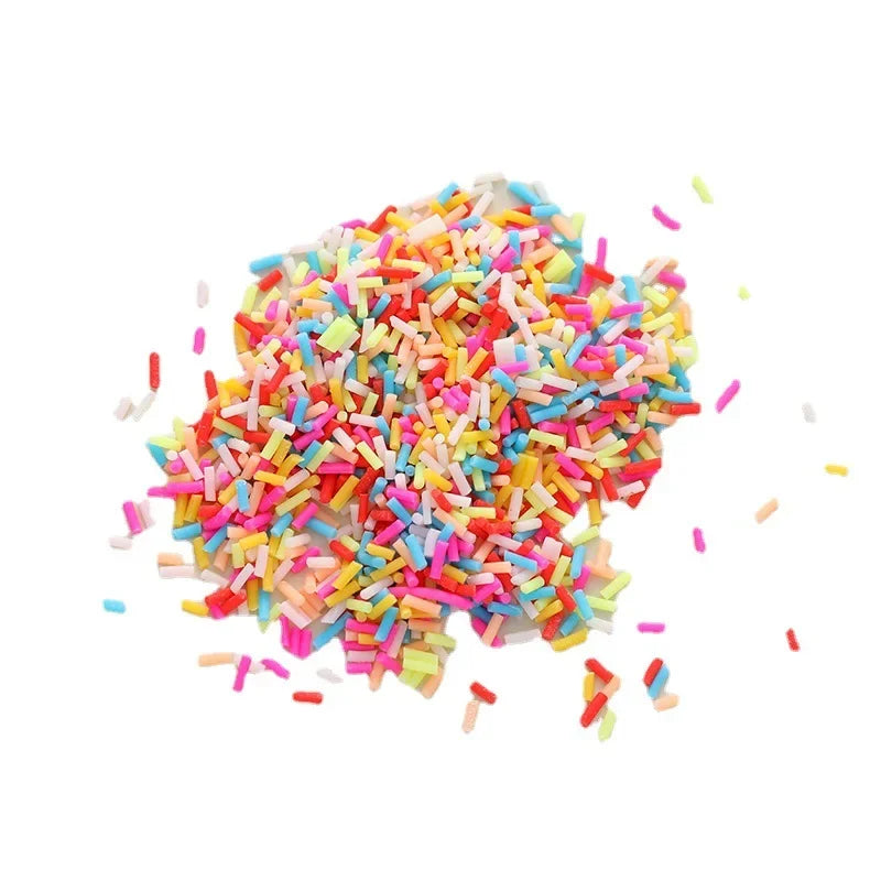 Colourful Mix Cylindrical Polymer Clay Slices Sprinkles for Slime Filling Clay DIY Crystal Crafts Tiny plastic klei Accessory