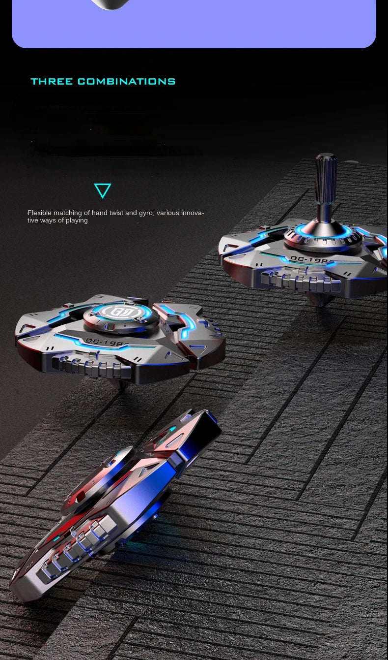 Fidget Spinner Metal Alloy Luminous Fingertip Gyro Anti anxiety EDC Spinning Top Tip Relieve Stress Relief Toys for Adults Kids