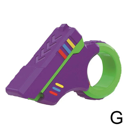 A Rotary Finger Sliders Fidget Toy Office Pressure Relief Slider Ratchet Finger Fidget 3D Printed Fidegt ToysFingertip Textured