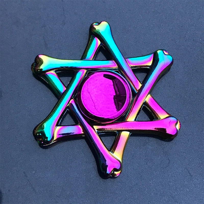 A Rainbow Fidget Metal Spinner Colorful Finger Spinners High Speed Hand Spinners Fidget Toys for Stress Anxiety Relief for Adults