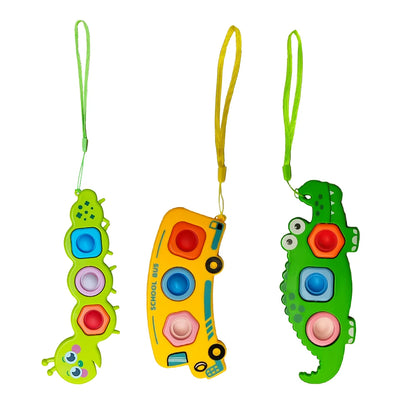 Finger Press Fidget Toys for Children Baby Sensory Finger Exercise Activity Motor Skills Educational Stress Relief Kids Toy Gift