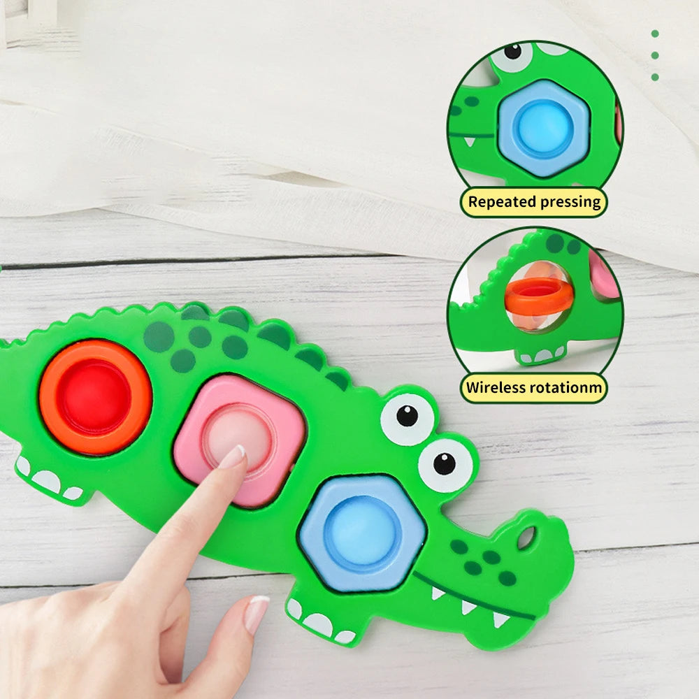 Finger Press Fidget Toys for Children Baby Sensory Finger Exercise Activity Motor Skills Educational Stress Relief Kids Toy Gift