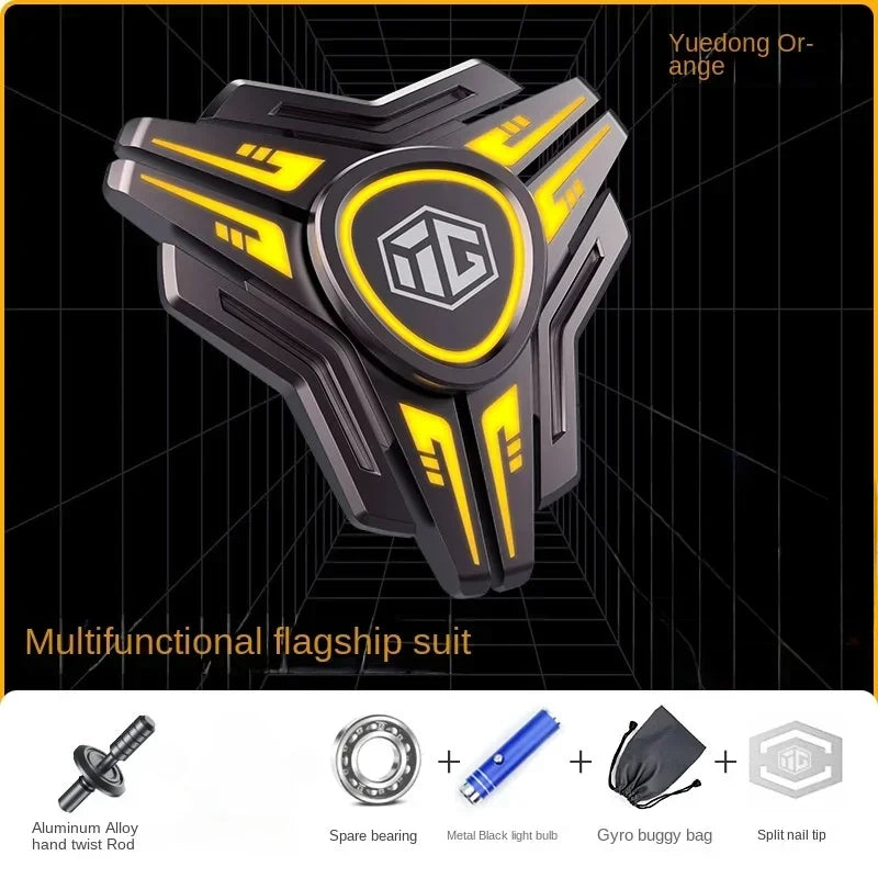 Fidget Spinner Metal Alloy Luminous Fingertip Gyro Anti anxiety EDC Spinning Top Tip Relieve Stress Relief Toys for Adults Kids