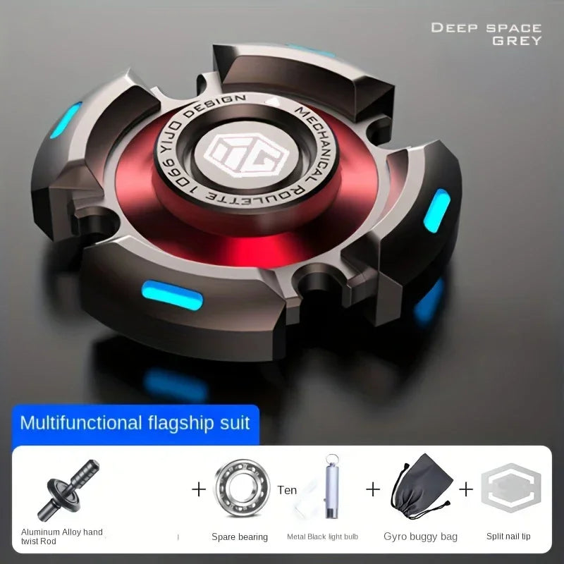 Fidget Spinner Metal Alloy Luminous Fingertip Gyro Anti anxiety EDC Spinning Top Tip Relieve Stress Relief Toys for Adults Kids