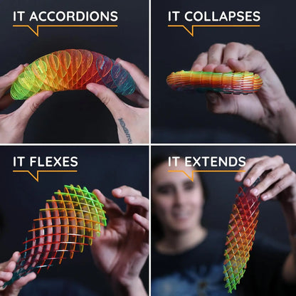 Fidget Worm Toy - Flexible 3D Sensory Slug Figgy Toy for  Teens, and Adults – Stretchy, Quiet, Stress and Anxiety Relief, Focus