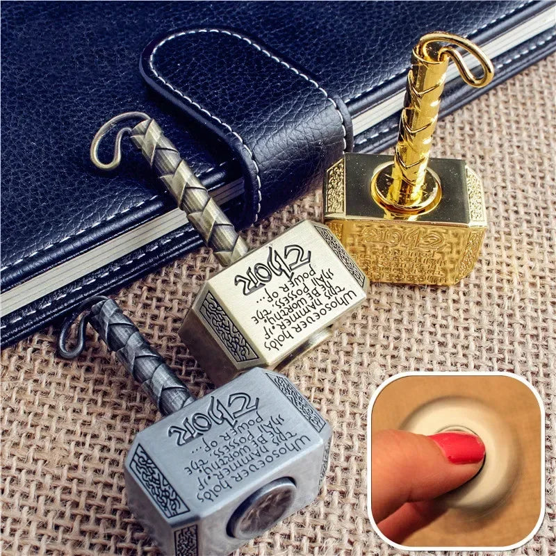 Spinning Alloy Fidget Spinner for Fingertips, Anti-Stress Toy for Kids & Adults, Metal Gyroscope, Anti-Anxiety Fidget Tool