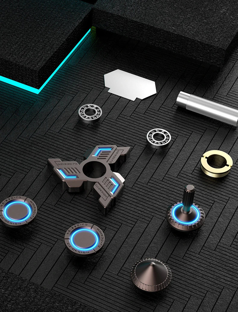 Fidget Spinner Metal Alloy Luminous Fingertip Gyro Anti anxiety EDC Spinning Top Tip Relieve Stress Relief Toys for Adults Kids