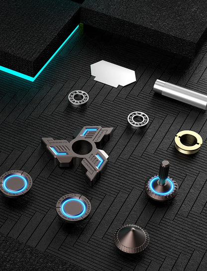 Fidget Spinner Metal Alloy Luminous Fingertip Gyro Anti anxiety EDC Spinning Top Tip Relieve Stress Relief Toys for Adults Kids