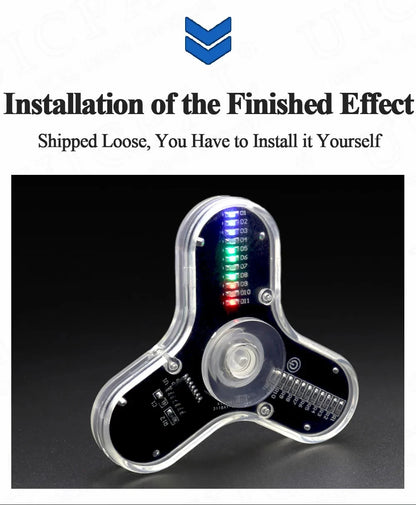 DIY Fidget Top Kit Fingertip Gyros with LED Light DIY Soldering Project Practice Solder Assembly DIY Electronic Kit