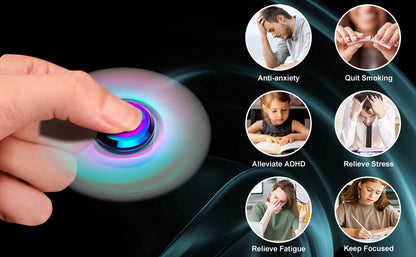 Metal Fidget Spinner Toys,EDC Hand Spinner Anti Stress Relief Toys,Antistress Anxiety Fidgeting Toy for Adult Kids Autism ADHD