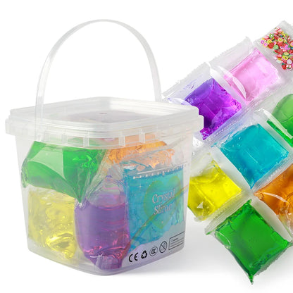 Crystal Transparent Clay, Creative,DIY, Create Your Favorite Slime, Suitable For Any Gift, Birthday Toy. Relieve Pressure, Soft