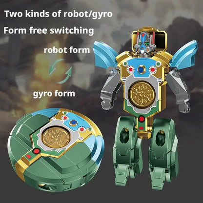 Transformable Fidget Spinners Funny Sensory Fidget Toys Deformable DIY Round to Robot Fingertip Toys for Kids Party Gifts