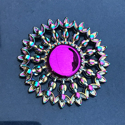 A Rainbow Fidget Metal Spinner Colorful Finger Spinners High Speed Hand Spinners Fidget Toys for Stress Anxiety Relief for Adults