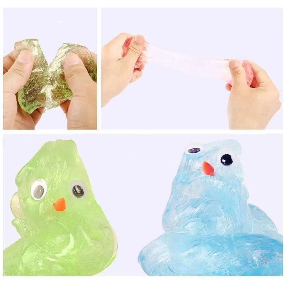 9 Colors Liquid Glass Mud Slime, DIY Handmade Fun Stress Relieving Non Stick Hand Decompression Toy Crystal Mud