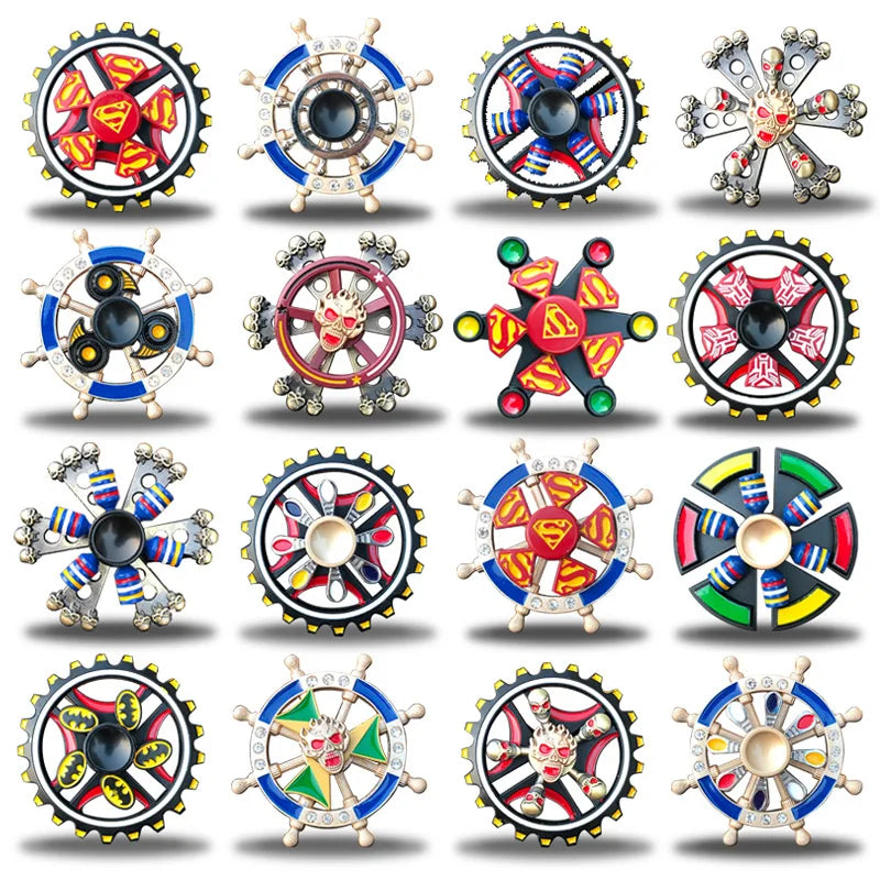 A Rainbow Fidget Metal Spinner Colorful Finger Spinners High Speed Hand Spinners Fidget Toys for Stress Anxiety Relief for Adults