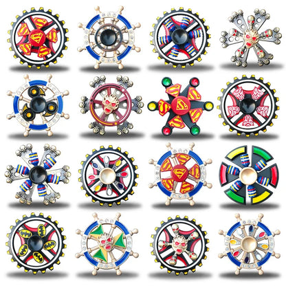 A Rainbow Fidget Metal Spinner Colorful Finger Spinners High Speed Hand Spinners Fidget Toys for Stress Anxiety Relief for Adults