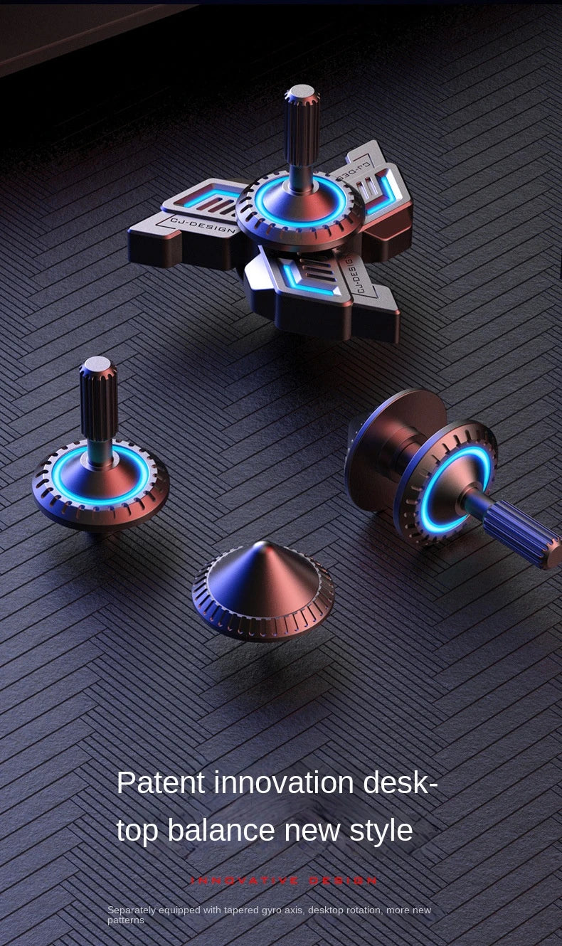 Fidget Spinner Metal Alloy Luminous Fingertip Gyro Anti anxiety EDC Spinning Top Tip Relieve Stress Relief Toys for Adults Kids