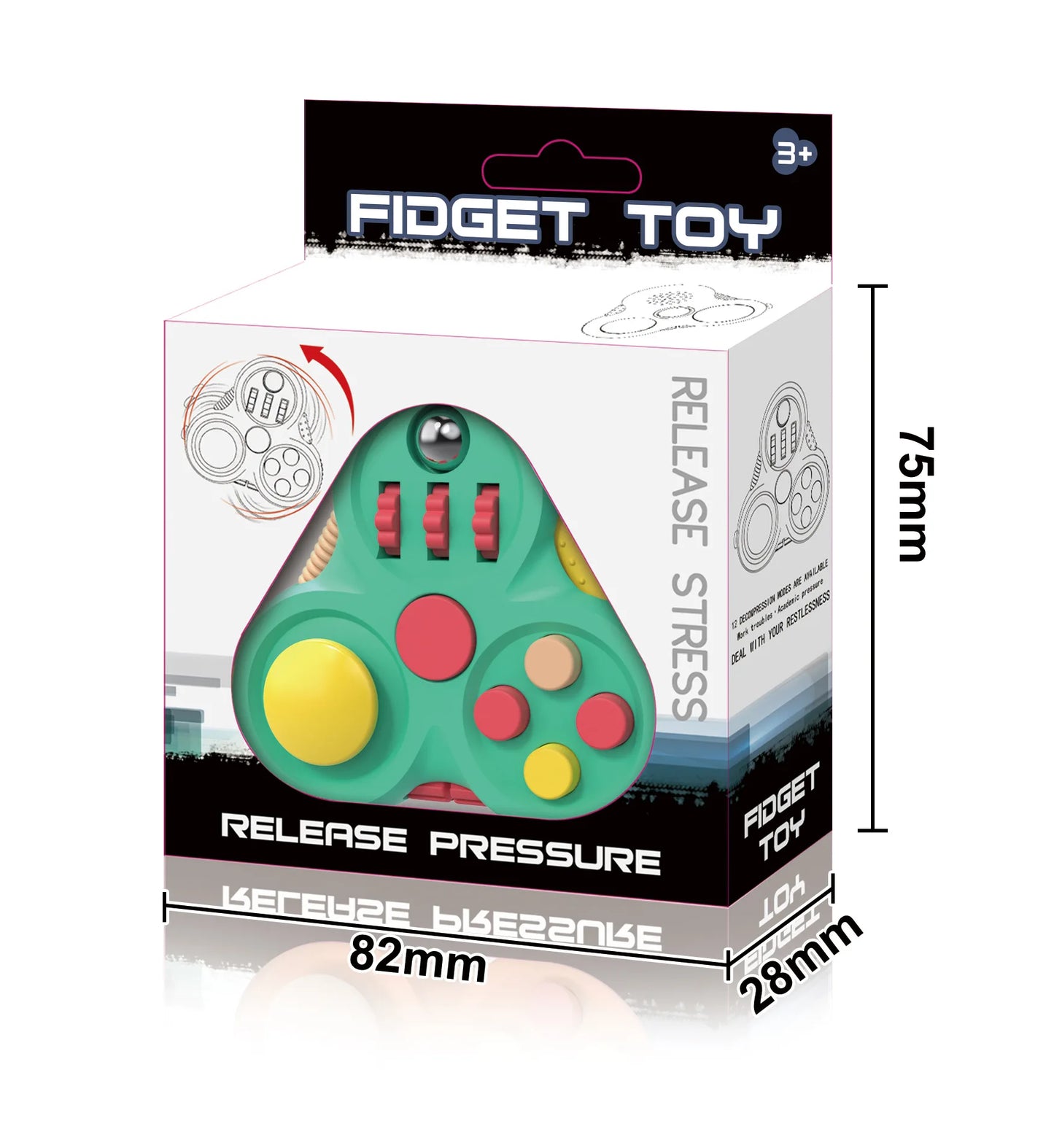 Fidget Toys for Kid and Adults, Autism Figette Cubes Desk Toys, Anxiety Relief Stress Toys, Sensory Fidget Cubes Gifts for Kids