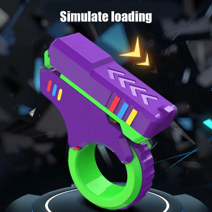 A Rotary Finger Sliders Fidget Toy Office Pressure Relief Slider Ratchet Finger Fidget 3D Printed Fidegt ToysFingertip Textured