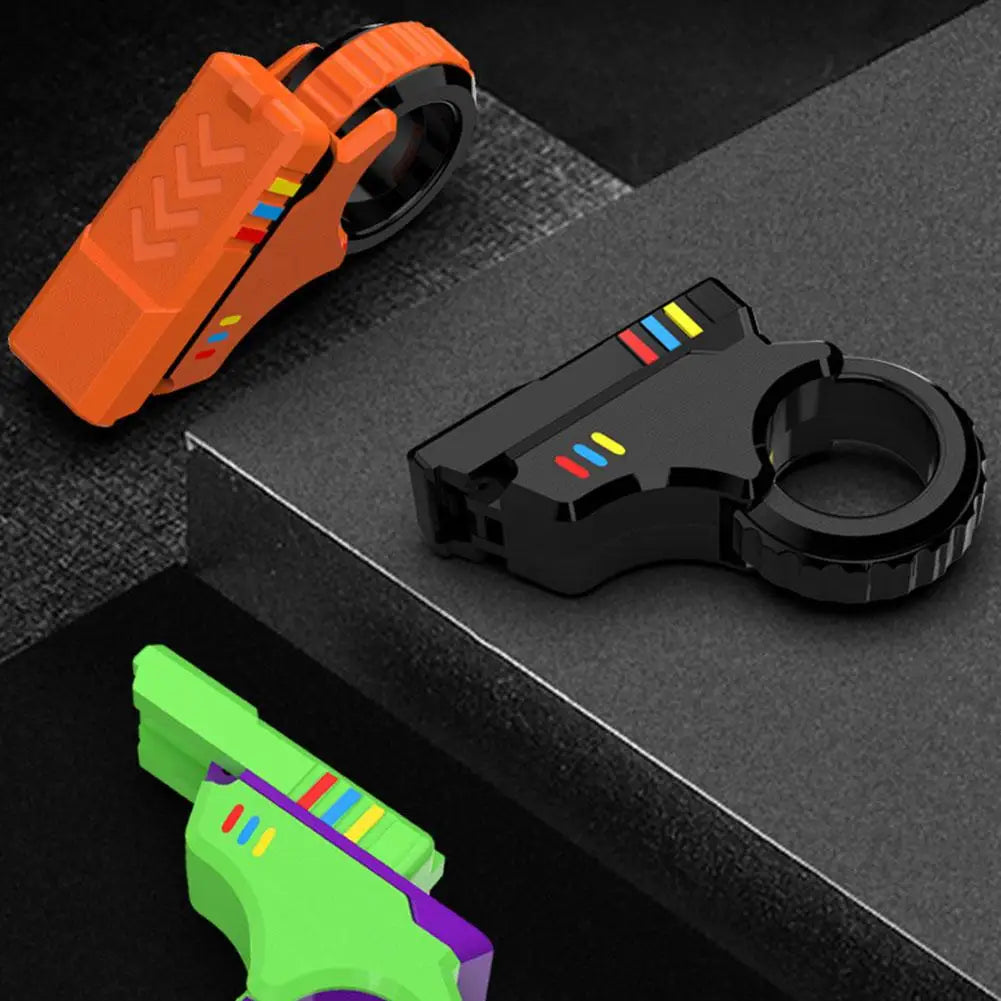 A Rotary Finger Sliders Fidget Toy Office Pressure Relief Slider Ratchet Finger Fidget 3D Printed Fidegt ToysFingertip Textured