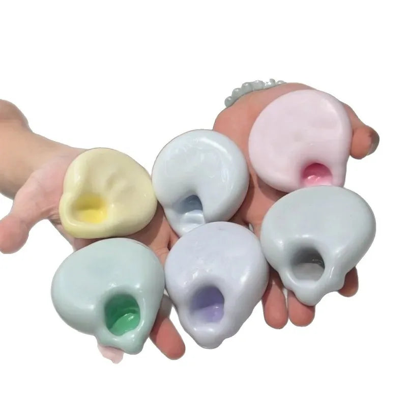 Creative Soft Stress Relief Ball Diy Rubble Ice Skin Adhesive Handball Desktop Squeezing Soothing Toy Party Kids Gift Best Toy