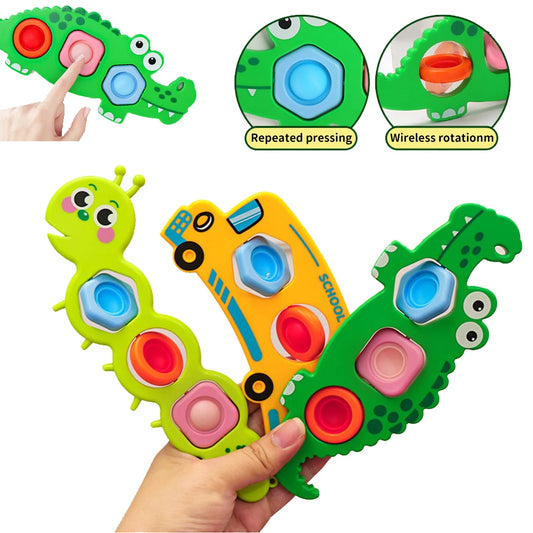 Finger Press Fidget Toys for Children Baby Sensory Finger Exercise Activity Motor Skills Educational Stress Relief Kids Toy Gift