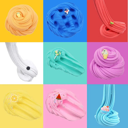 Super Clay Slime DIY Soft & Squishy Clay Scented Slime Sensory Clay Stretchy Non-sticky Slimes Making Set Scented Clay Toy