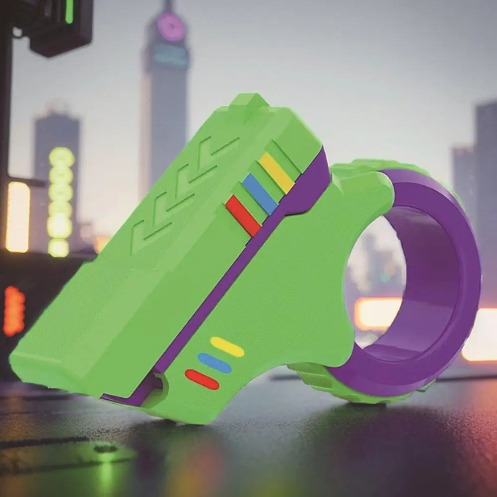 A Rotary Finger Sliders Fidget Toy Office Pressure Relief Slider Ratchet Finger Fidget 3D Printed Fidegt ToysFingertip Textured