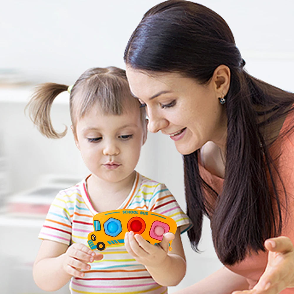 Finger Press Fidget Toys for Children Baby Sensory Finger Exercise Activity Motor Skills Educational Stress Relief Kids Toy Gift