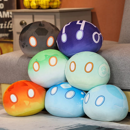Genshin Pillow Super Soft Adorable Impact-Slime Hugging Toy Cartoon Anime Plush Doll Pillow Decoration Kids Hugging Pillow Gifts