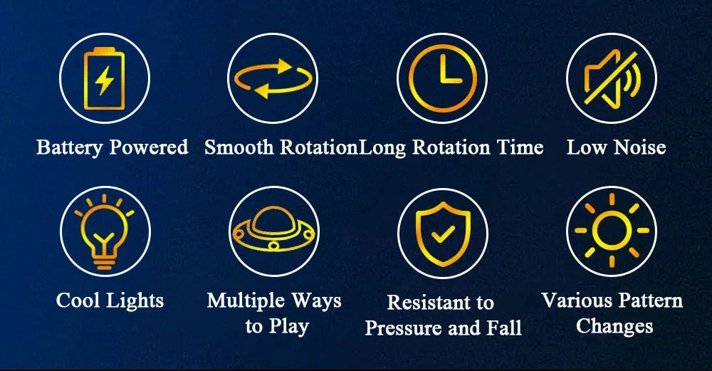 DIY Fidget Top Kit Fingertip Gyros with LED Light DIY Soldering Project Practice Solder Assembly DIY Electronic Kit