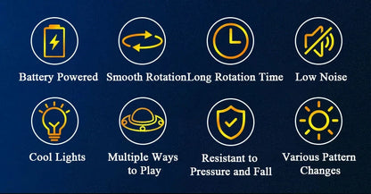 DIY Fidget Top Kit Fingertip Gyros with LED Light DIY Soldering Project Practice Solder Assembly DIY Electronic Kit