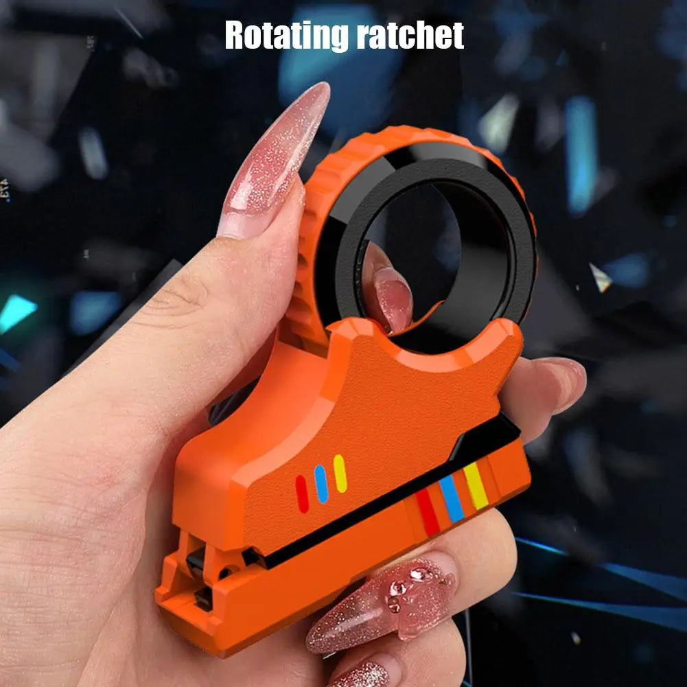 A Rotary Finger Sliders Fidget Toy Office Pressure Relief Slider Ratchet Finger Fidget 3D Printed Fidegt ToysFingertip Textured