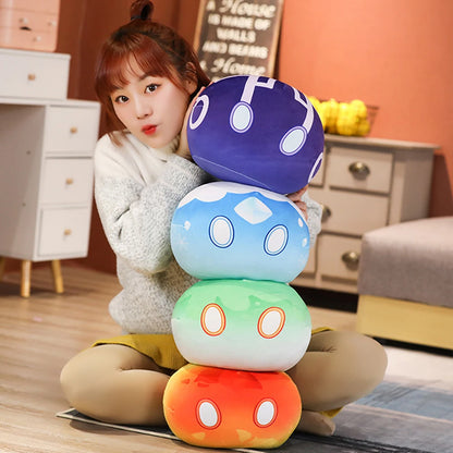 Genshin Pillow Super Soft Adorable Impact-Slime Hugging Toy Cartoon Anime Plush Doll Pillow Decoration Kids Hugging Pillow Gifts