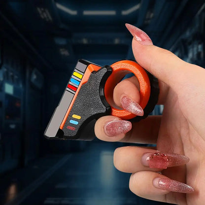 A Rotary Finger Sliders Fidget Toy Office Pressure Relief Slider Ratchet Finger Fidget 3D Printed Fidegt ToysFingertip Textured