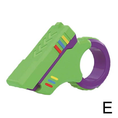 A Rotary Finger Sliders Fidget Toy Office Pressure Relief Slider Ratchet Finger Fidget 3D Printed Fidegt ToysFingertip Textured