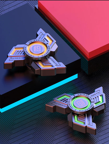 Fidget Spinner Metal Alloy Luminous Fingertip Gyro Anti anxiety EDC Spinning Top Tip Relieve Stress Relief Toys for Adults Kids