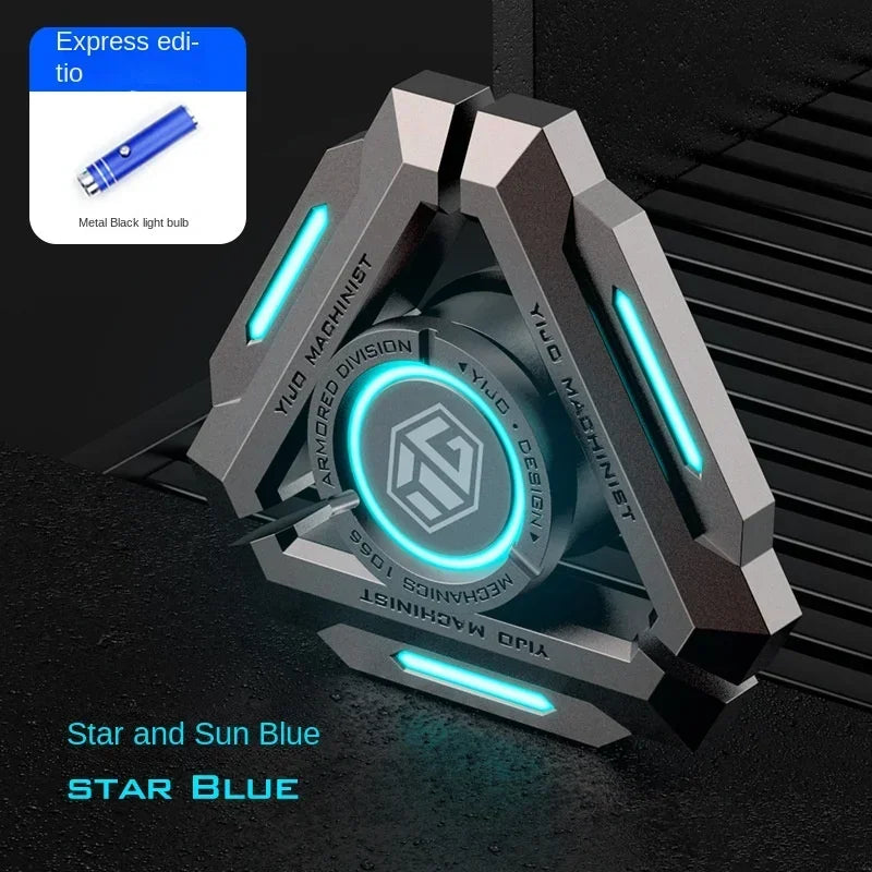 Fidget Spinner Metal Alloy Luminous Fingertip Gyro Anti anxiety EDC Spinning Top Tip Relieve Stress Relief Toys for Adults Kids